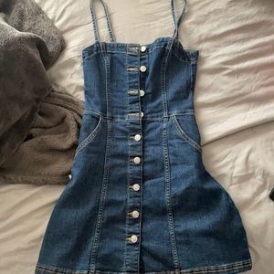 H&M Button down jean dress